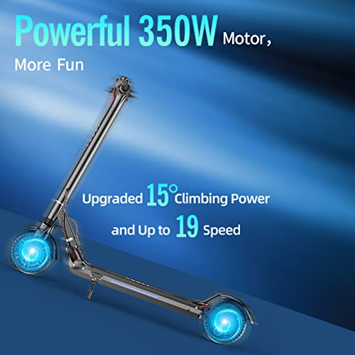 VOBETSCOOTER Electric Scooter,350W Motor,8.5" Solid Tires, 19 Miles Range
