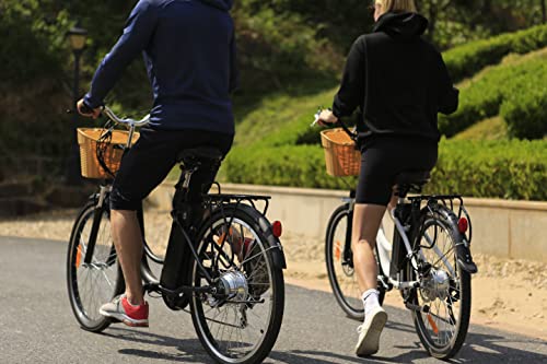 NAKTO Electric Bike Electric City Bike 350W Ebike 26'' Electric Bicycle