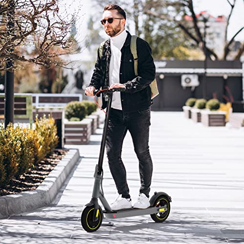Electric Scooter 500W Motor 10" Solid Tires 19 Miles Long Range for Adults