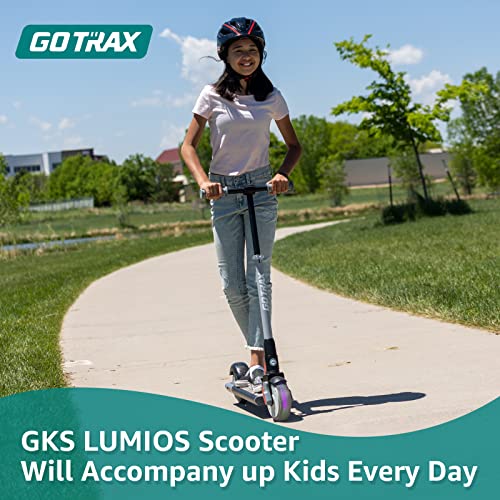 Gotrax GKS Lumios Electric Scooter for Kids Age 6-12, Max 6.25 Mile and 7.5Mph Speed