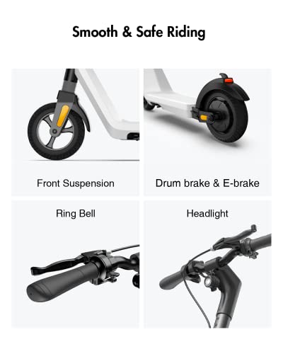 OKAI ES50B Electric Scooter - 12.4 Miles Range & 15.5 MPH - Lightweight and Foldable
