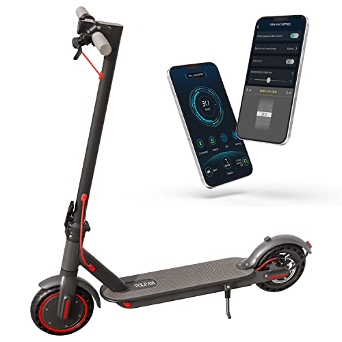 VOLPAM SP06 Electric Scooter, 8.5" Solid Tires, 19 Mph Top Speed, Up to 19 Miles Long-Range