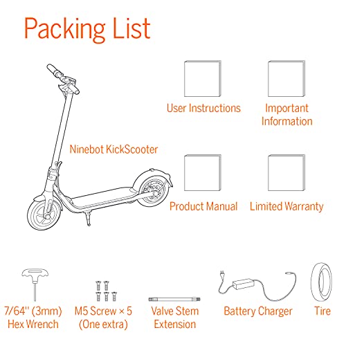 Segway Ninebot F40 Electric Kick Scooter, 350W Powerful Motor