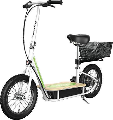 EcoSmart Metro Electric Scooter – Padded Seat, Wide Bamboo Deck