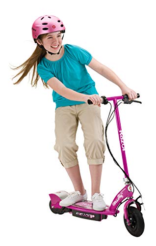 Razor E100 Electric Scooter for Kids Ages 8+ - 8" Pneumatic Front Tire