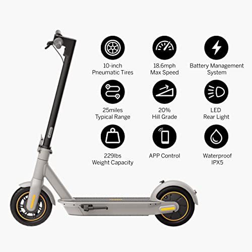 Segway Ninebot MAX G30LP Electric Kick Scooter, Up to 25 Miles Long-range Battery