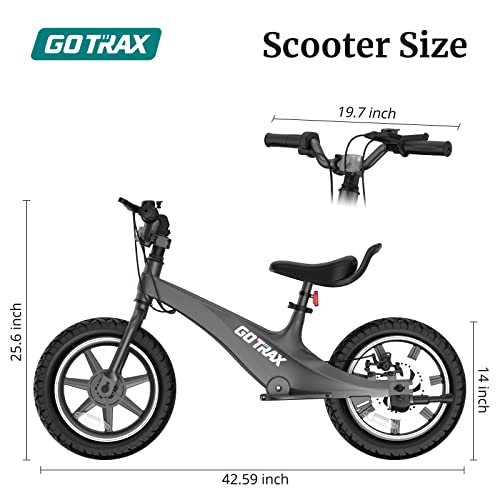Gotrax Kids Electric Balance Bike, 250W 15.5MPH Electric Bike for Kids 14" Pneumatic Tire 15.5Miles Max Range