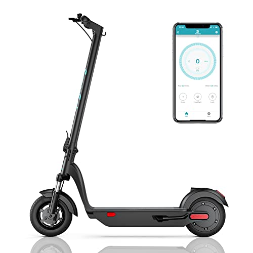 SmooSat MAX Folding Commuter Scooter for Adults, Electric, 500W Brushless Motor, Front Suspension