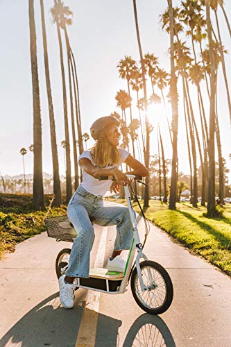 EcoSmart Metro Electric Scooter – Padded Seat, Wide Bamboo Deck