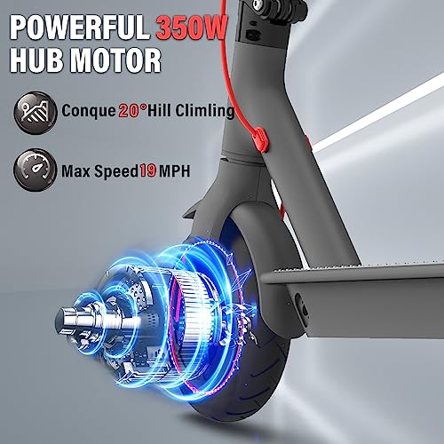 Electric Scooter for Adults with 350W Motor Up to 19 Mph & 19-21 Miles Long Range