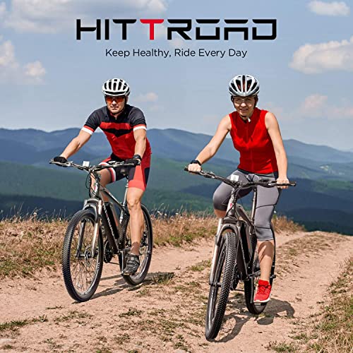 HITTROAD Electric Bike, 350W Powerful Motor with 13AH Removable Battery