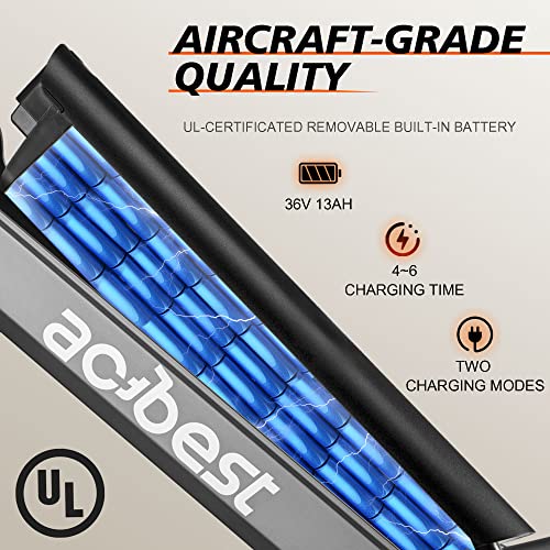 ACTBEST Core Electric Bike, 500W Brushless Motor Cityrun Ebike, 36V 13AH Removable Built-in Battery