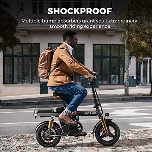 ENGWE Electric Bike for Adults Teens, 14" Fat Tire City Commuter Ebike