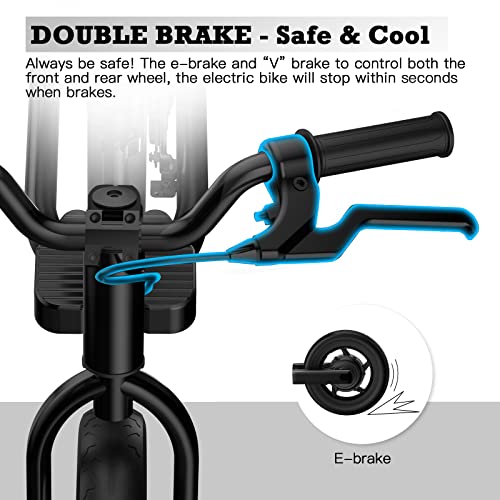 Hiboy BK1 Electric Bike for Kids Ages 3-5 Years Old, 24V 100W Electric Balance Bike with 12 inch Inflatable Tire